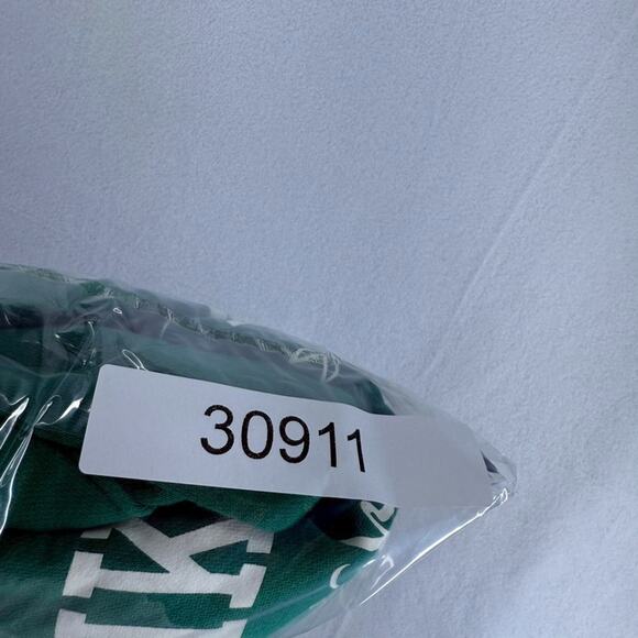 Nike Sweatshirt Mens Small Green Hoodie Graphic Pullover Stacked Spellout Swoosh - Picture 11 of 11